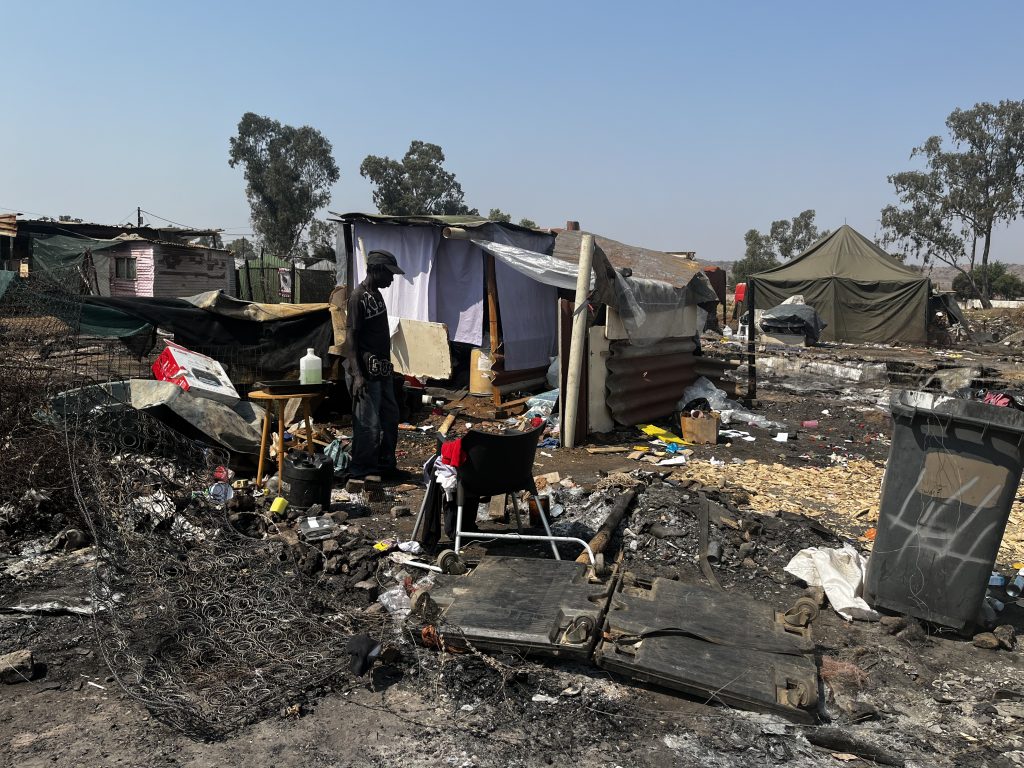 About 30 families from Hercules Informal Settlement who lost everything in a fire, need help