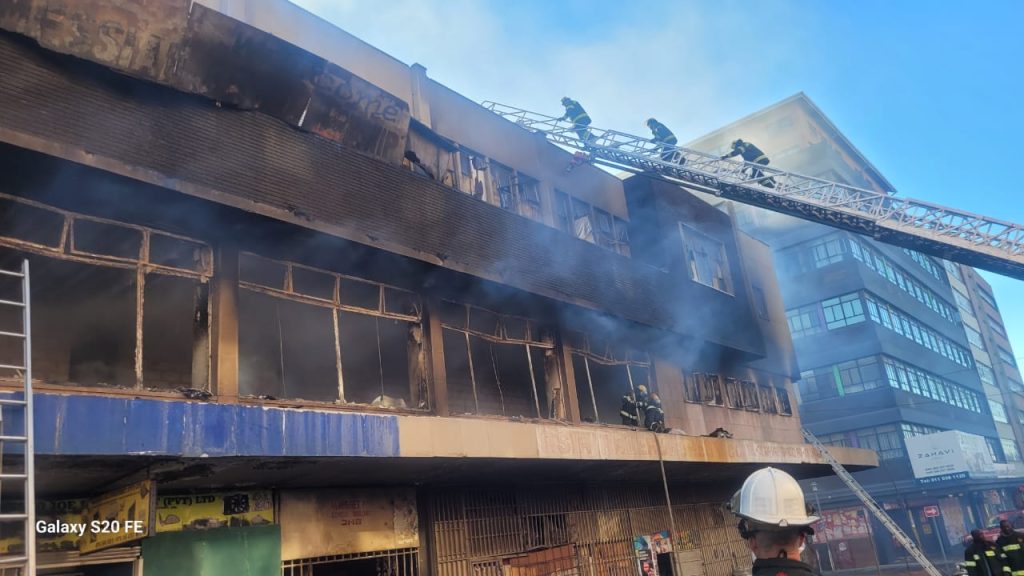 Two people killed in a JHB building fire