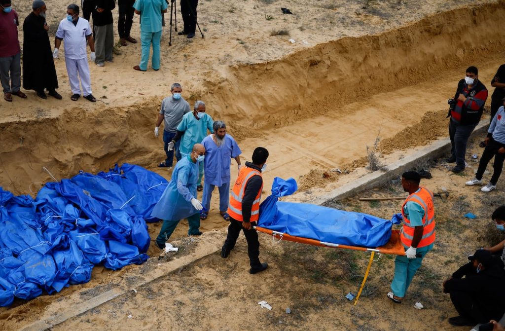 SA appalled by mass graves at a Gaza hospital