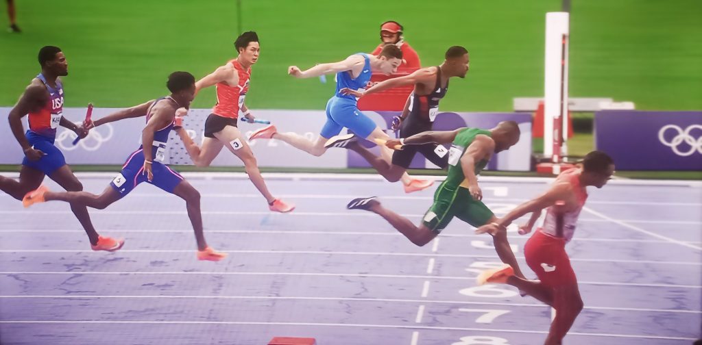 Simbine and Team SA win silver at the Paris Olympics