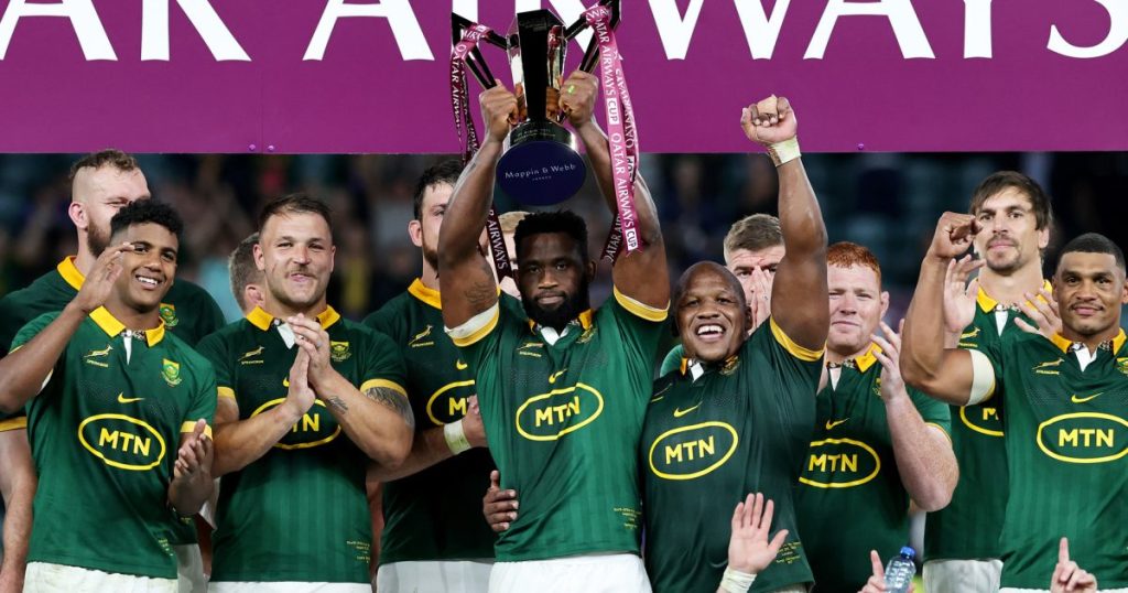 Kolisi and Marx help Boks win Freedom Cup, placing one hand on the Rugby Championship trophy