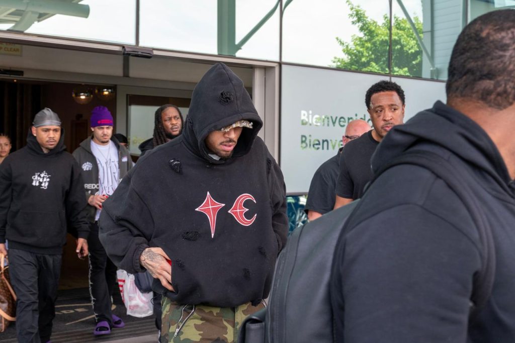 Chris Brown lands in Mzansi