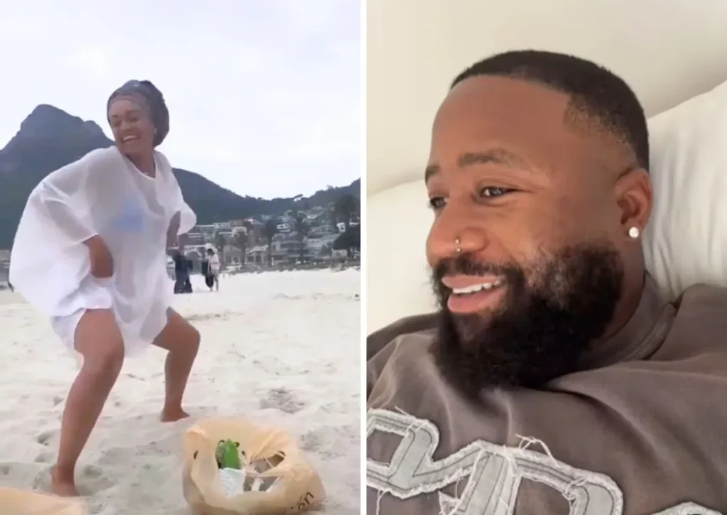 Cassper Nyovest, Pearl Thusi unlock December mood