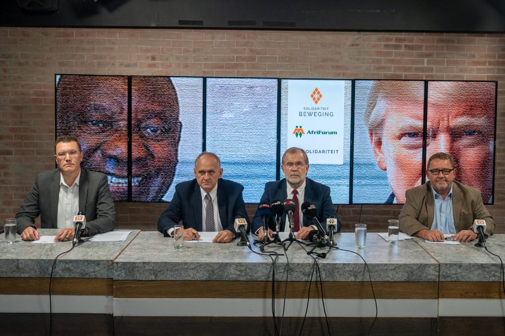 Solidarity and AfriForum hold ANC responsible for Trump’s order
