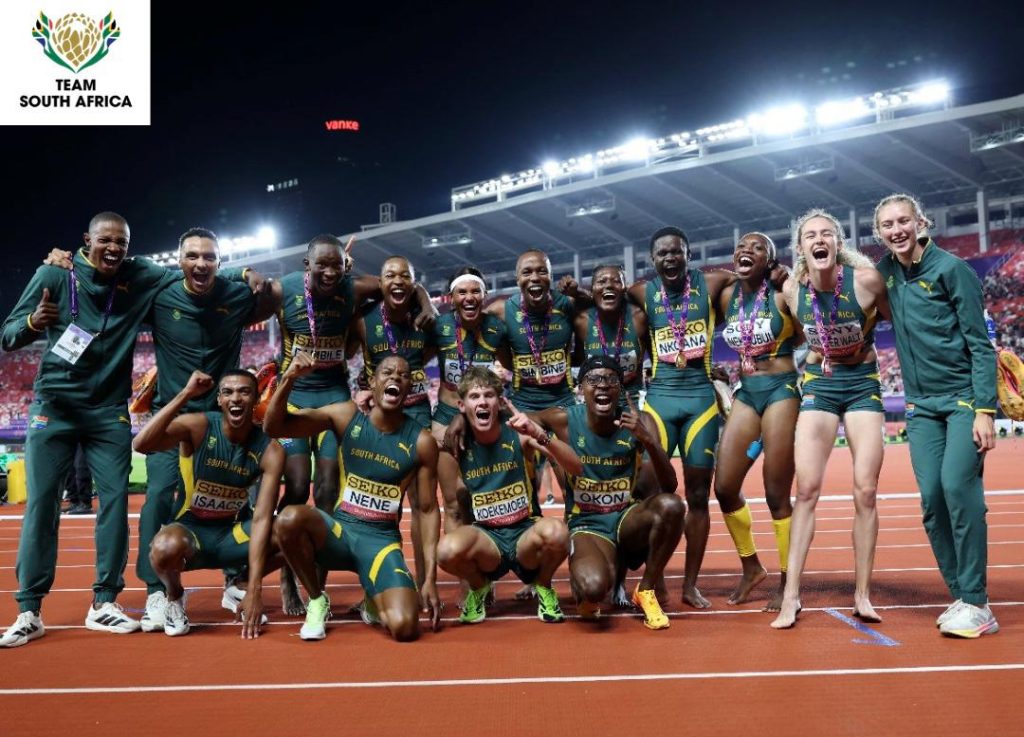 South Africa shines at world athletics relays with three podium finishes