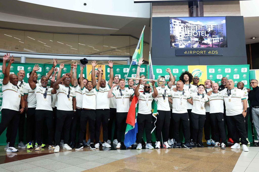 Victorious Proteas receive a hero’s welcome at O.R. Tambo