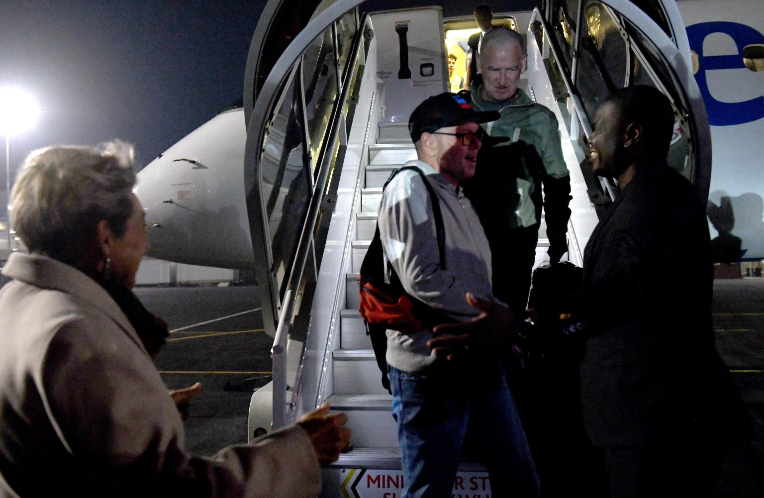 Two South Africans released from detention in Equatorial Guinea arrives home