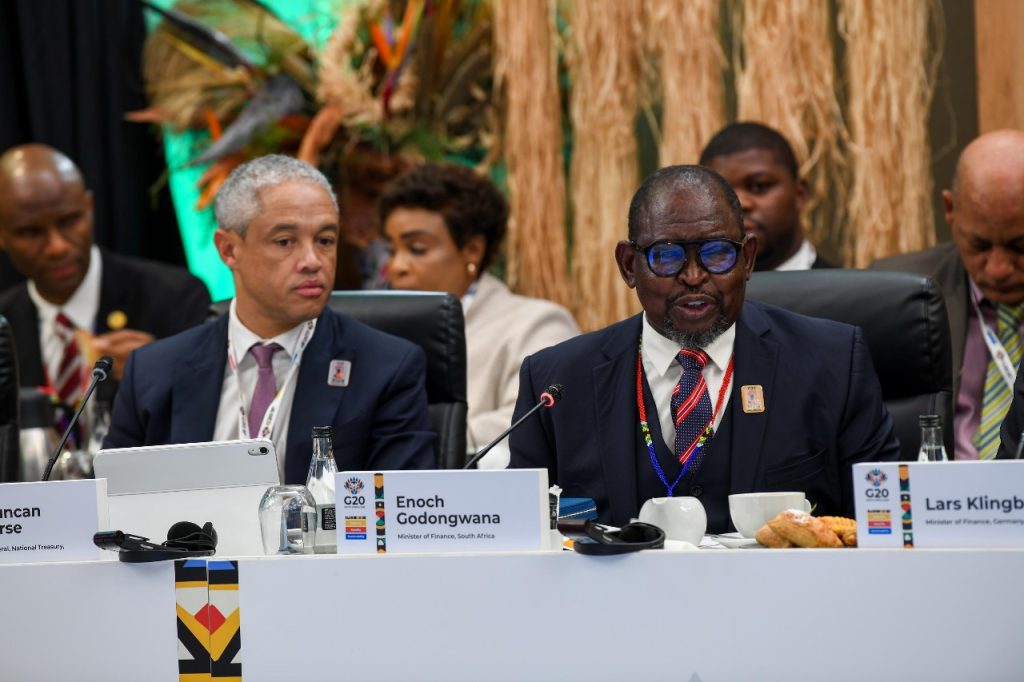 G-20 negotiations heat up as South Africa’s finance minister signals deal is close