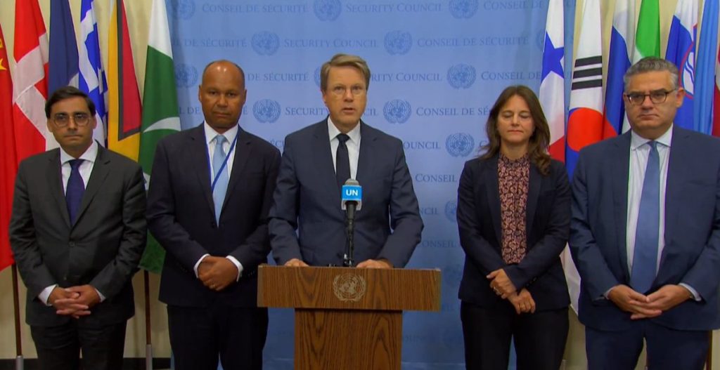 UN security council condemned Israeli plans to control Gaza City