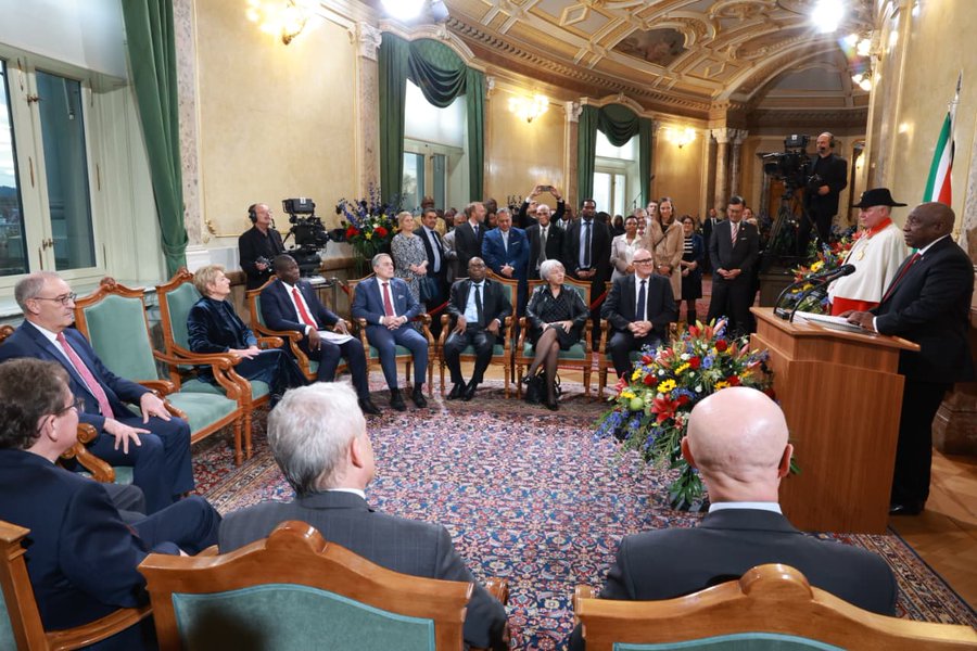 Ramaphosa strengthens South Africa–Switzerland ties in historic state visit to Bern