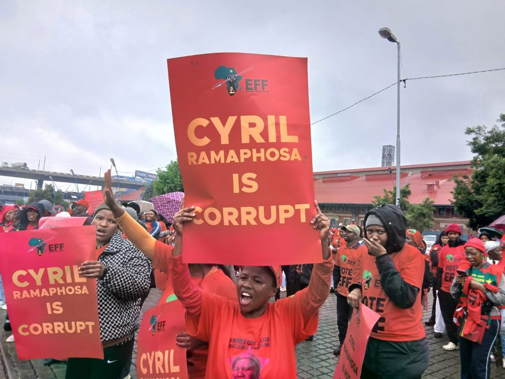 EFF marches on Constitutional Court, demands release of Phala Phala judgment