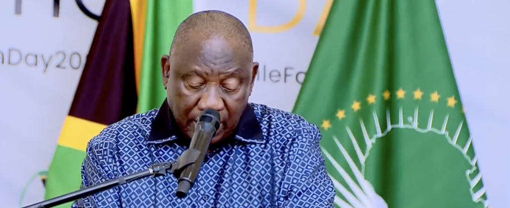 President Cyril Ramaphosa calls for unity and reconciliation