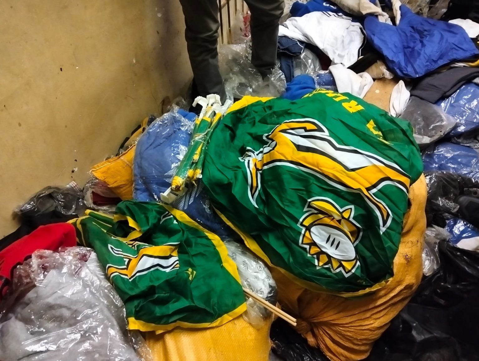SAPS Seizes Fake Sports Apparel Worth More Than R1.5 Million Ahead of Springboks Clash