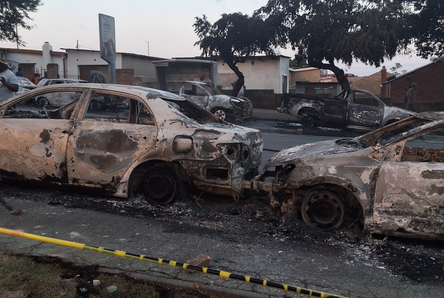 Vehicles torched as tensions over foreign nationals escalate in Soweto