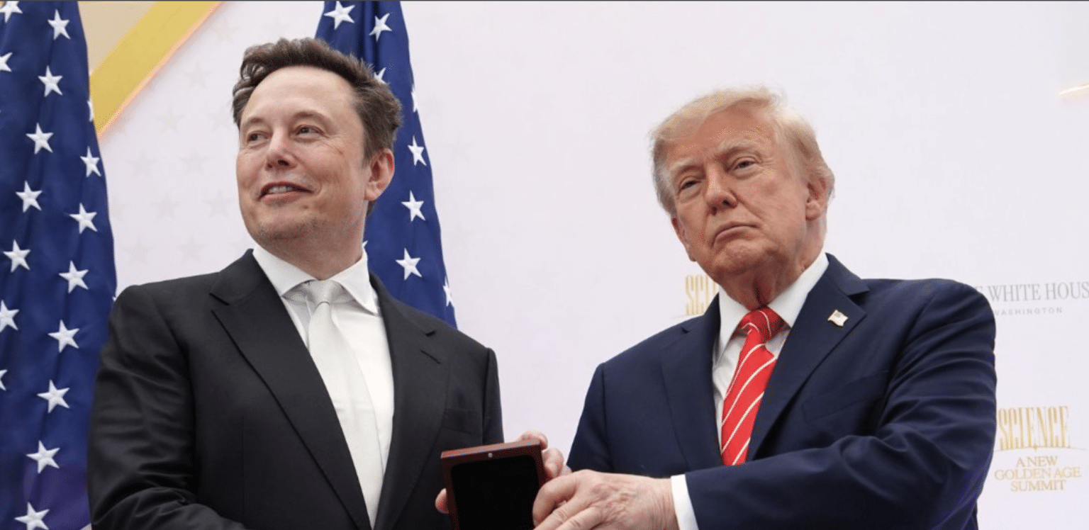 Trump calls Musk a ‘national treasure’ as tech billionaire receives top US science honour