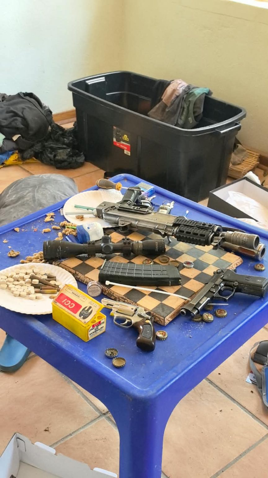 Four suspects arrested following a drug lab bust in Hartbeespoort Dam