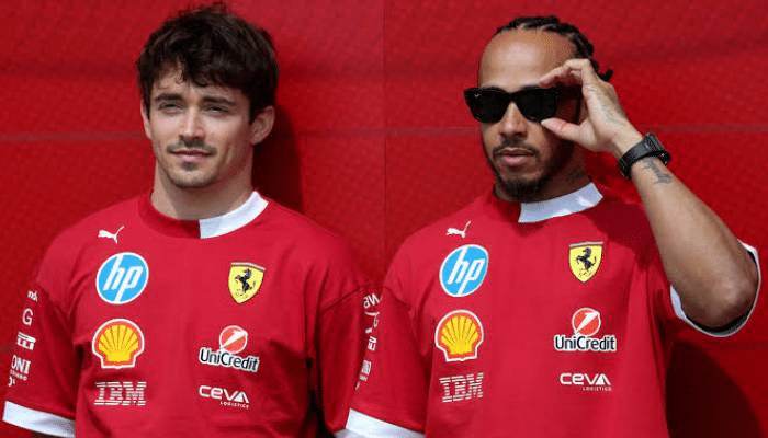Ferrari F1 Drivers Lewis Hamilton and Charles Leclerc Hilariously “Hack” Team’s Instagram
